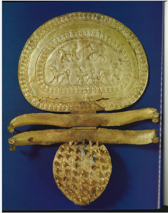 <p><span>Disk fibula with orientalizing lions from the regolini-galassi tomb</span></p>