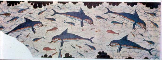 <p>Dolphin fresco, Knossos</p>