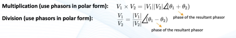 <p>you must use the POLAR form of phasors</p>