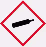 <p>Gas under pressure symbol</p>