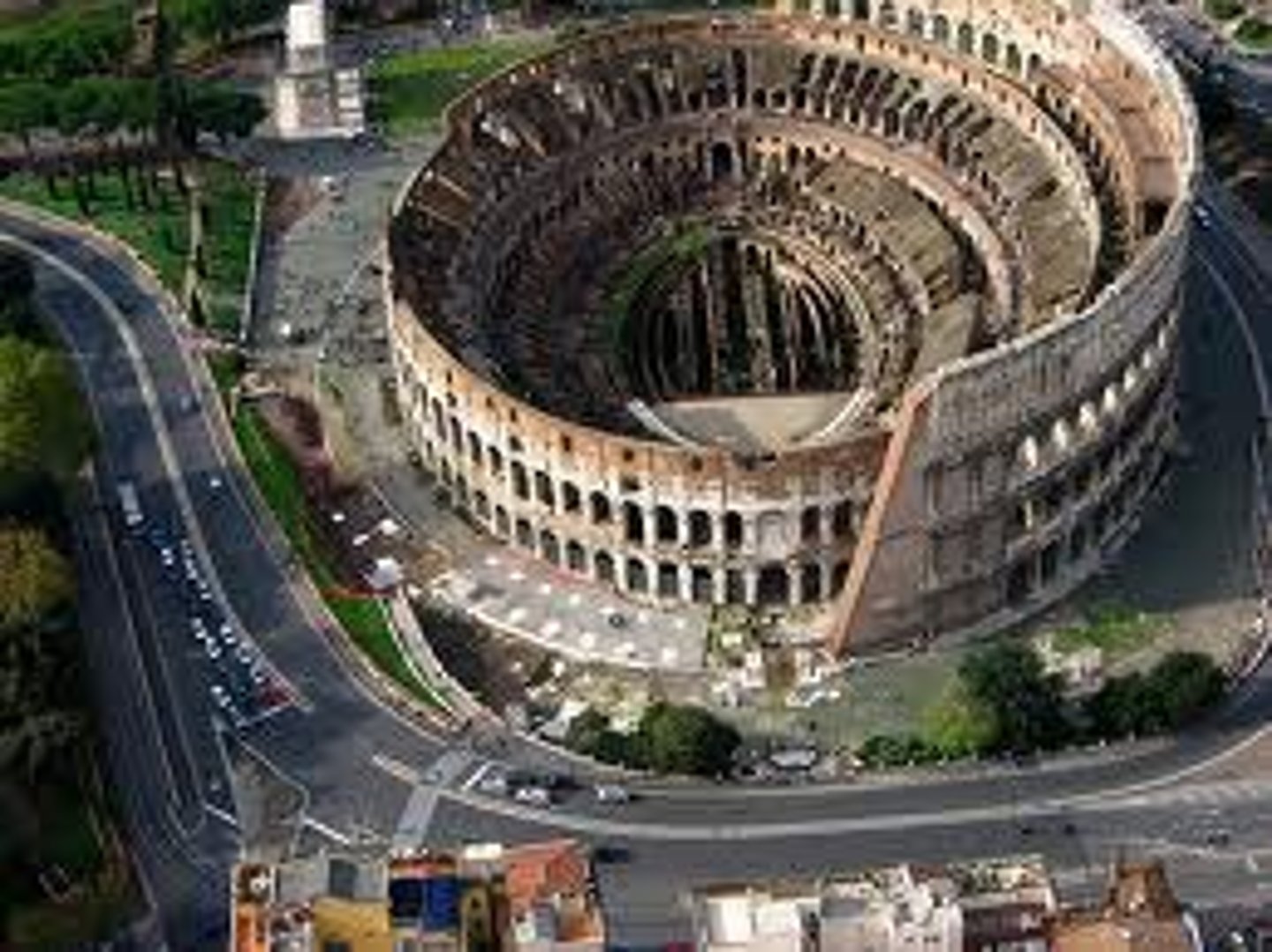 <p>A large arena in Rome where gladiator contests and other games and sporting events were held.</p>
