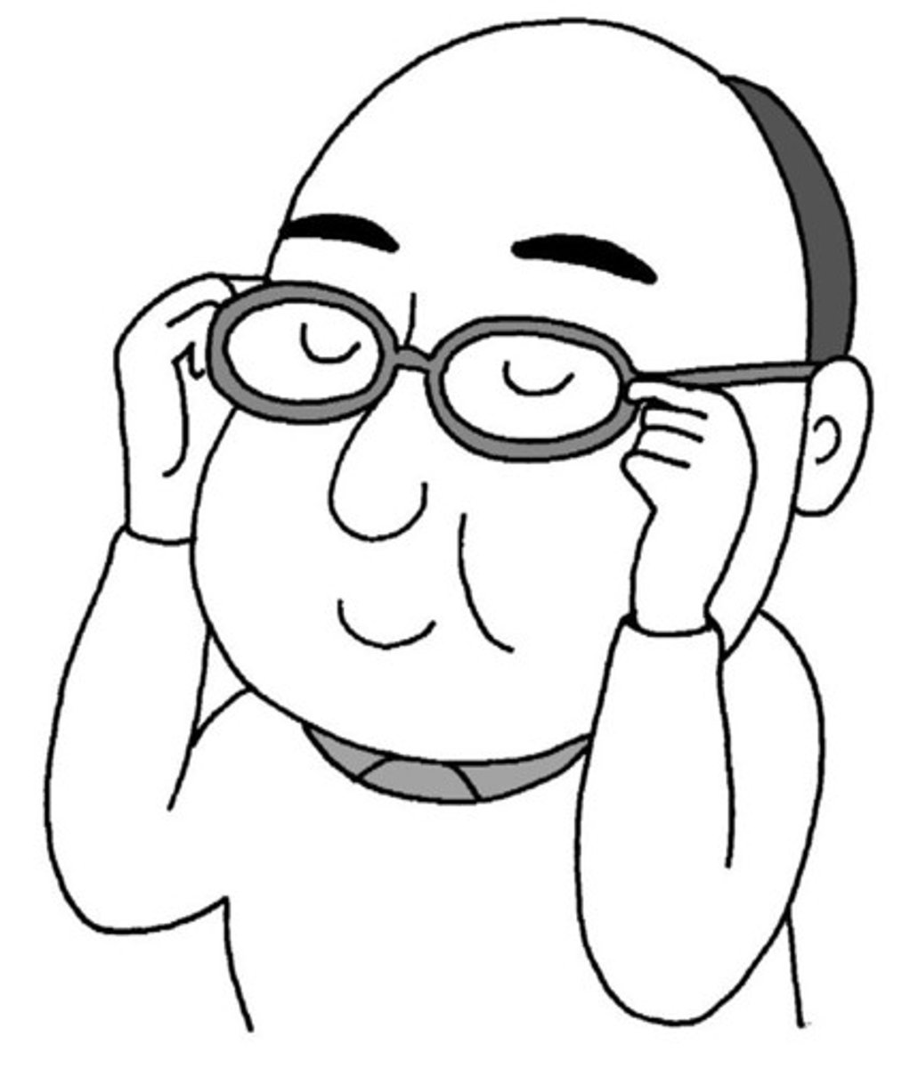 <p>to put on glasses</p>