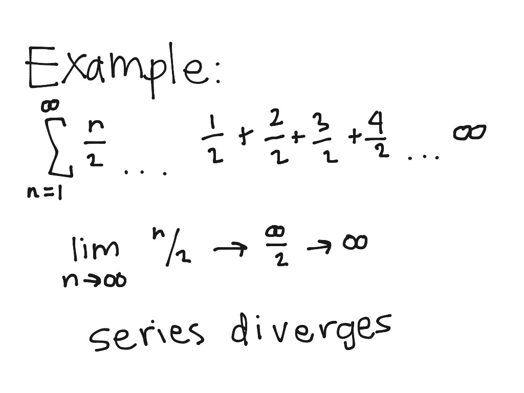 <p>If the limit of the series equals anything other than 0, including positive or negative infinity, then the series diverges. If the limit of the series equals 0, then the Nth Term Test is inconclusive. </p>