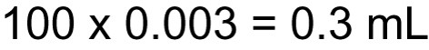 <p>0.3 mL </p>