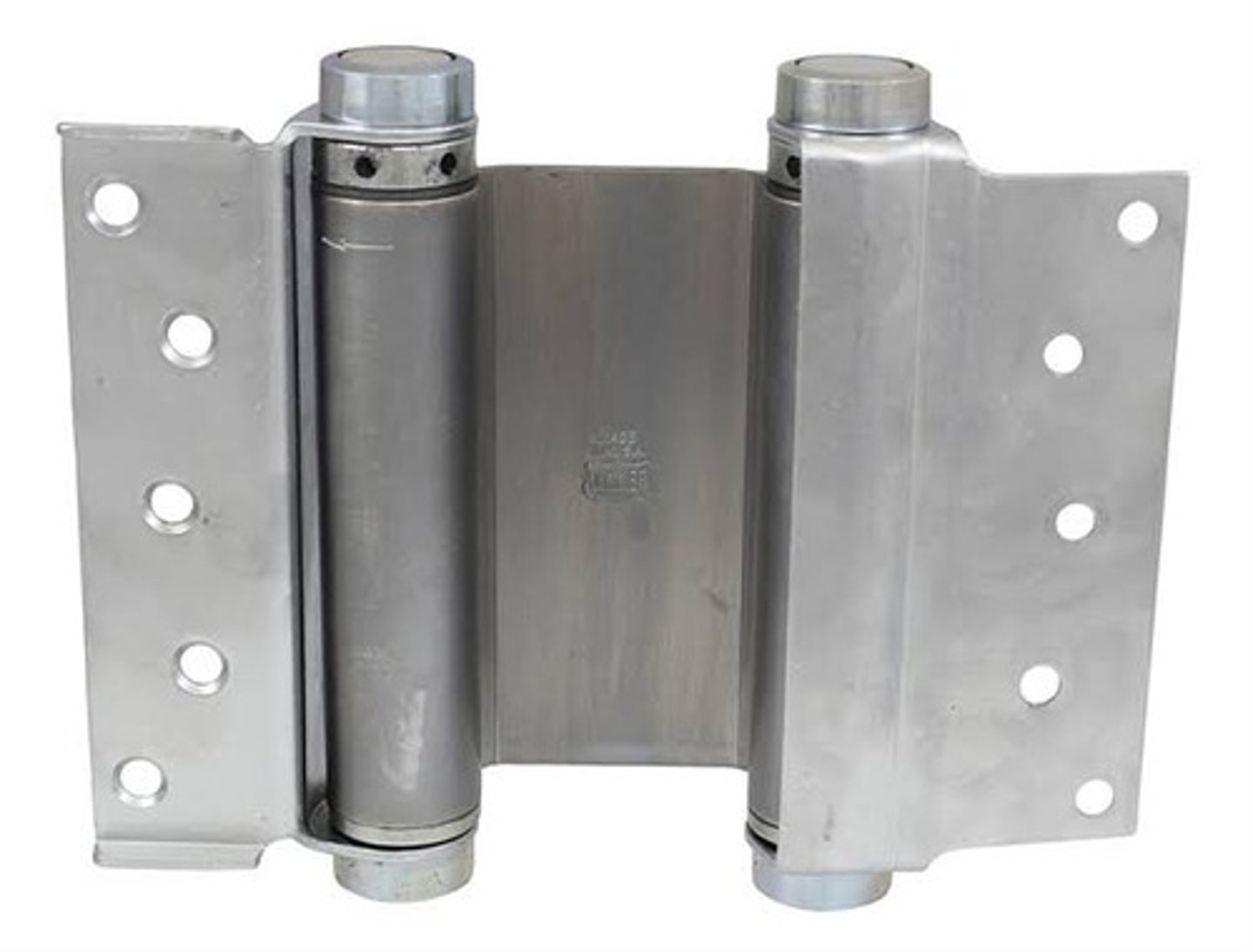 <p>permits a door to swing in either direction and are usually fitted with springs to bring the door to a closed position after opening</p>