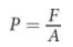 <p>ratio of the force per unit area; scalar; is the same at all points along the walls of the container and within the space of the container itself so applies in all directions at any point</p><p>P = F/A</p><p>where P is pressure, F is the magnitude of the normal force vector, and A is the area</p><p>measured in pascals (Pa = N/m<sup>2</sup>), mmHg, torr, atmosphere (atm)</p>