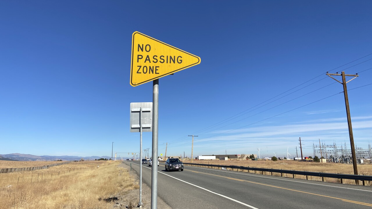 <p>What does a No Passing Zone sign mean?</p>