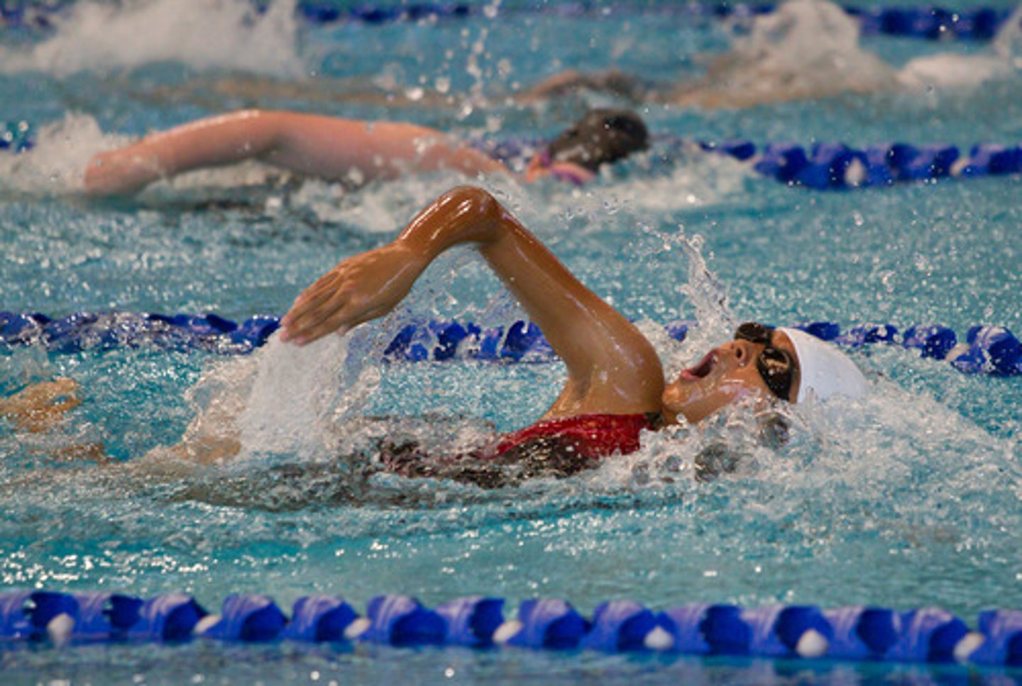 <p>I go swimming...</p>