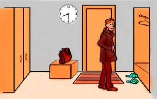 <p>In the morning you <strong>put on</strong> your clothes.</p><p>Надевать</p>
