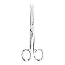 Used for cutting tissue, dressings, drains, or sutures