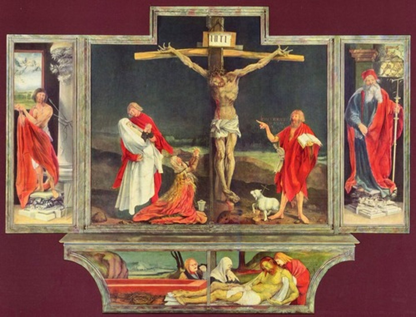 <p>type of execution in which a person was nailed to a cross</p>