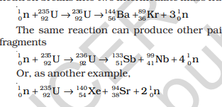 <ul><li><p>The process in which a heavy nucleus breaks into smaller fragments with the release of energy</p></li><li><p>Eg: When uranium is bombarded by a neutron</p><p></p></li></ul><p></p>