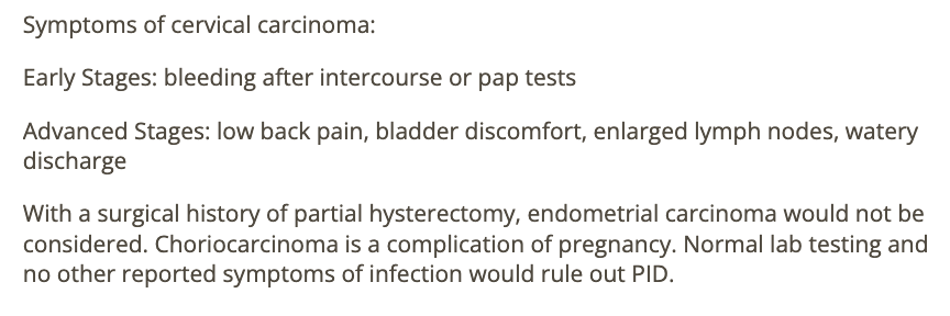<p>b) cervical cancer</p>