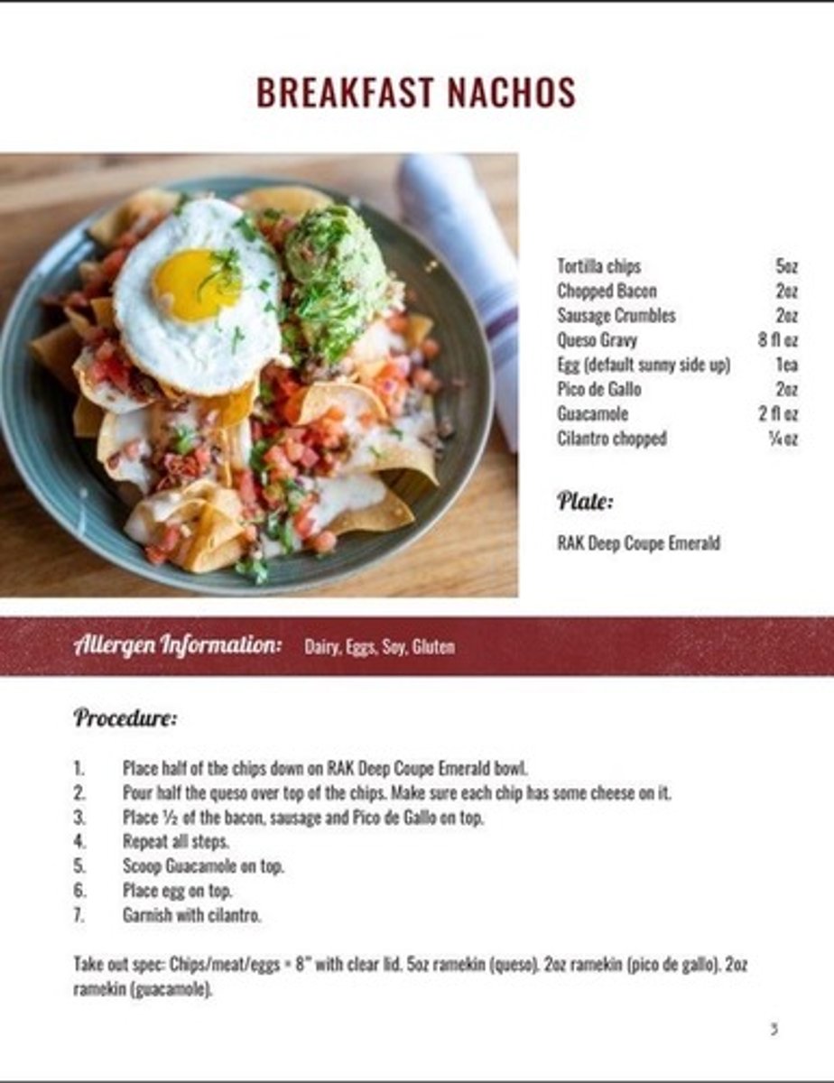 <p>choice of egg/sausage &amp; bacon crumbles/queso gravy/guacamole/pico de gallo/cilantro/tortilla chips 14.95</p>