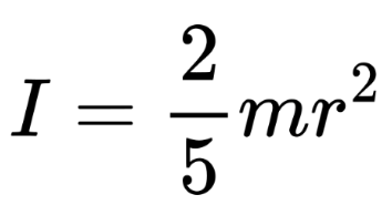 Solid sphere about central axis