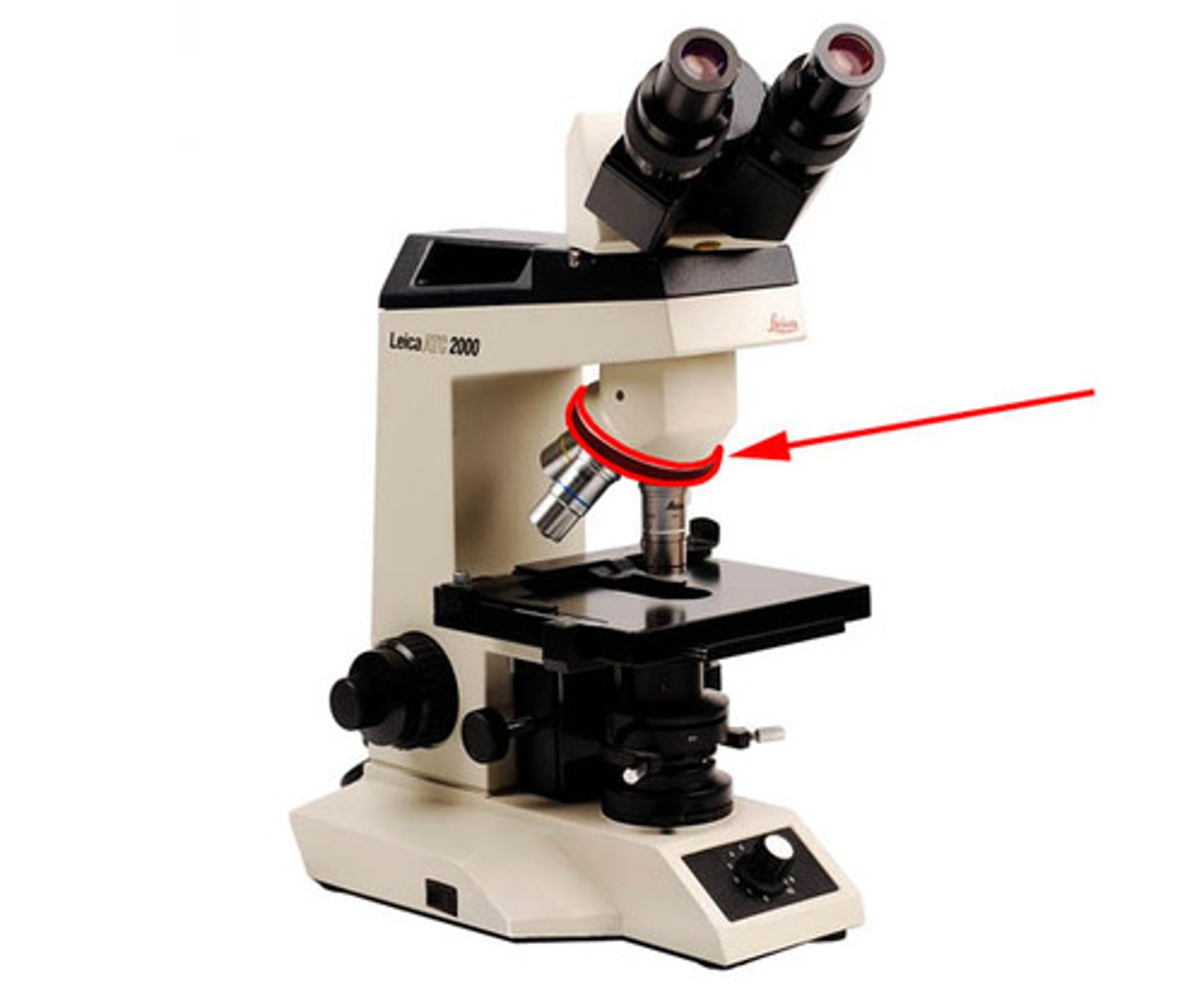 <p>Rotating mechanism connected to the head. Generally, it carries three or four objective lenses and permits positioning of these lenses over the hole in the stage</p>