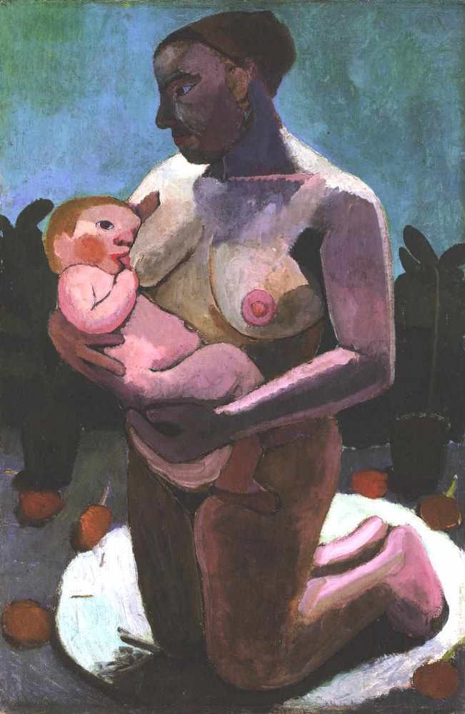 <p>Kneeling Mother with Child at Her Breast, 1906</p>