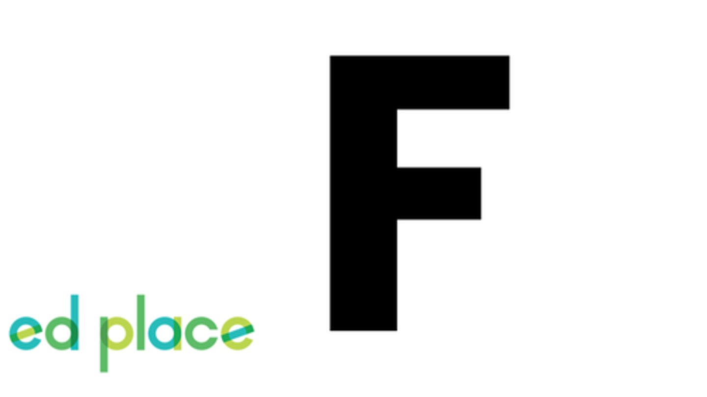 <p>(Make sure you write this as a capital 'F'!)</p>