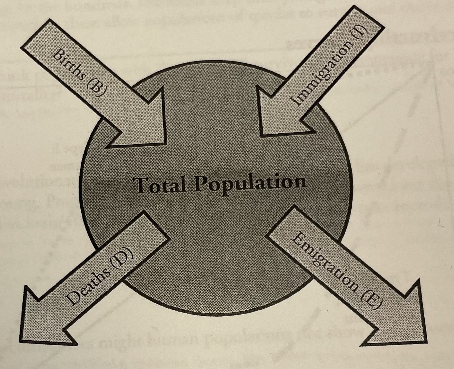 <p>What are two factors that can cause an increase in population size?</p>