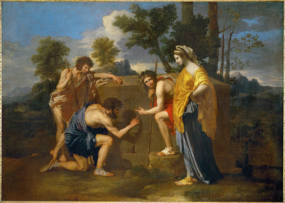 <p>classical baroque — less dramatic, balanced, and formal </p><p>3 Shepards and maybe the spirit of nature (she is in a classical stance, like a sculpture)</p>