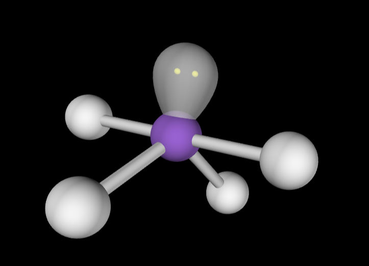 <p>5 Electron Domains</p><p>4 Bonds</p><p>1 Lone Pair </p>