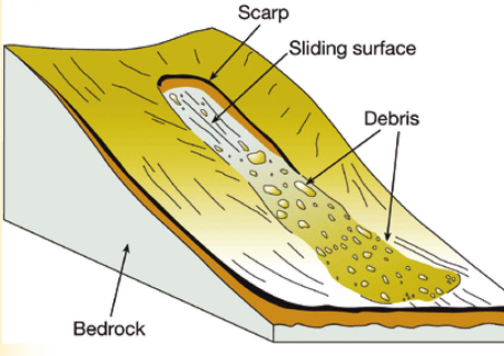 <p>Debris slide</p>