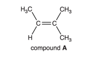 <p>Explain why compound A does not have E/Z isomerism </p>