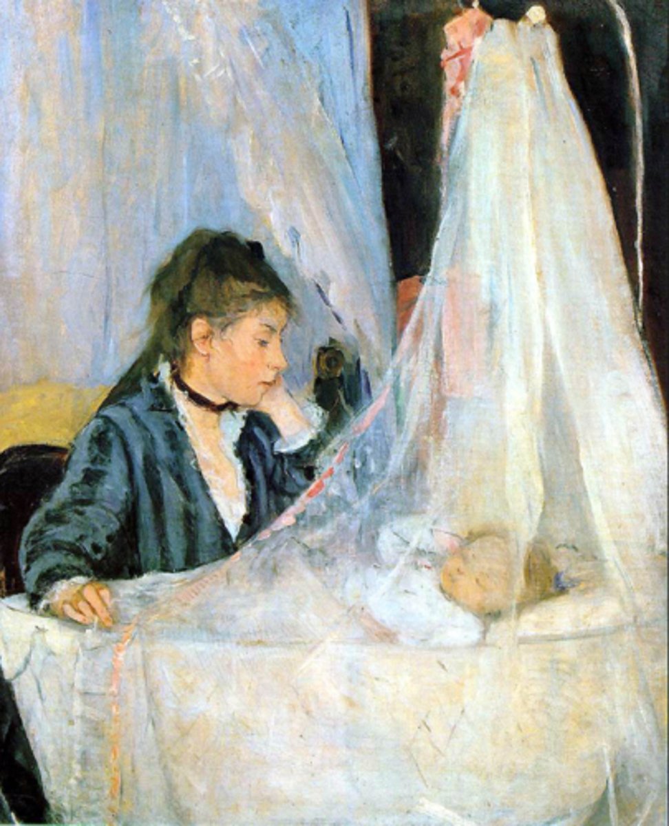 <p>This was the step sister of Edouard Manet. She really liked to use light colors to paint. She painted a lot of flowers, landscapes, rural scenes, and portraits of young girls.</p>
