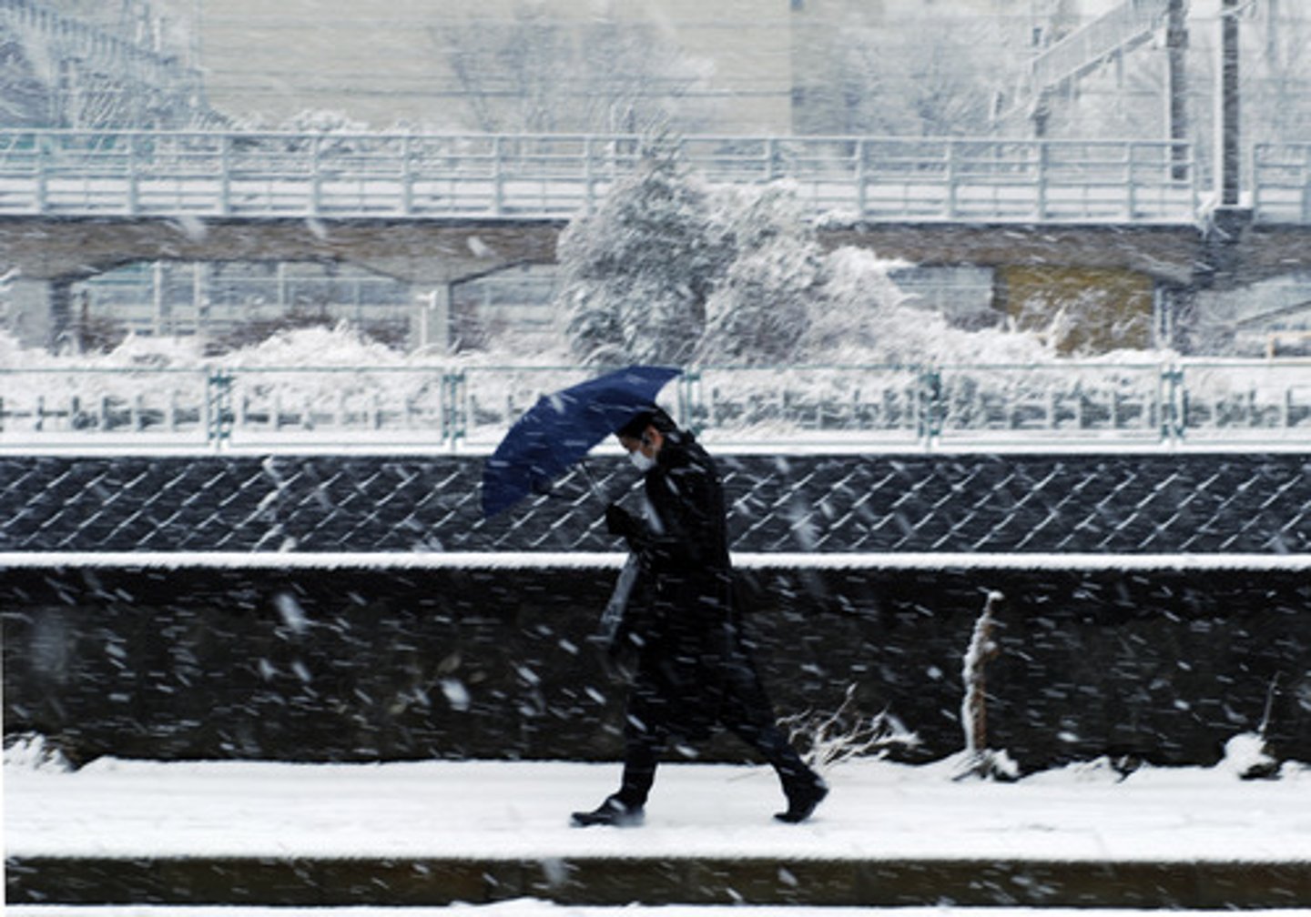 <p>It is snowing.</p>