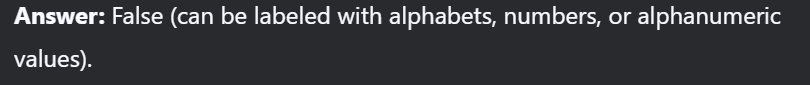 <p>False</p>