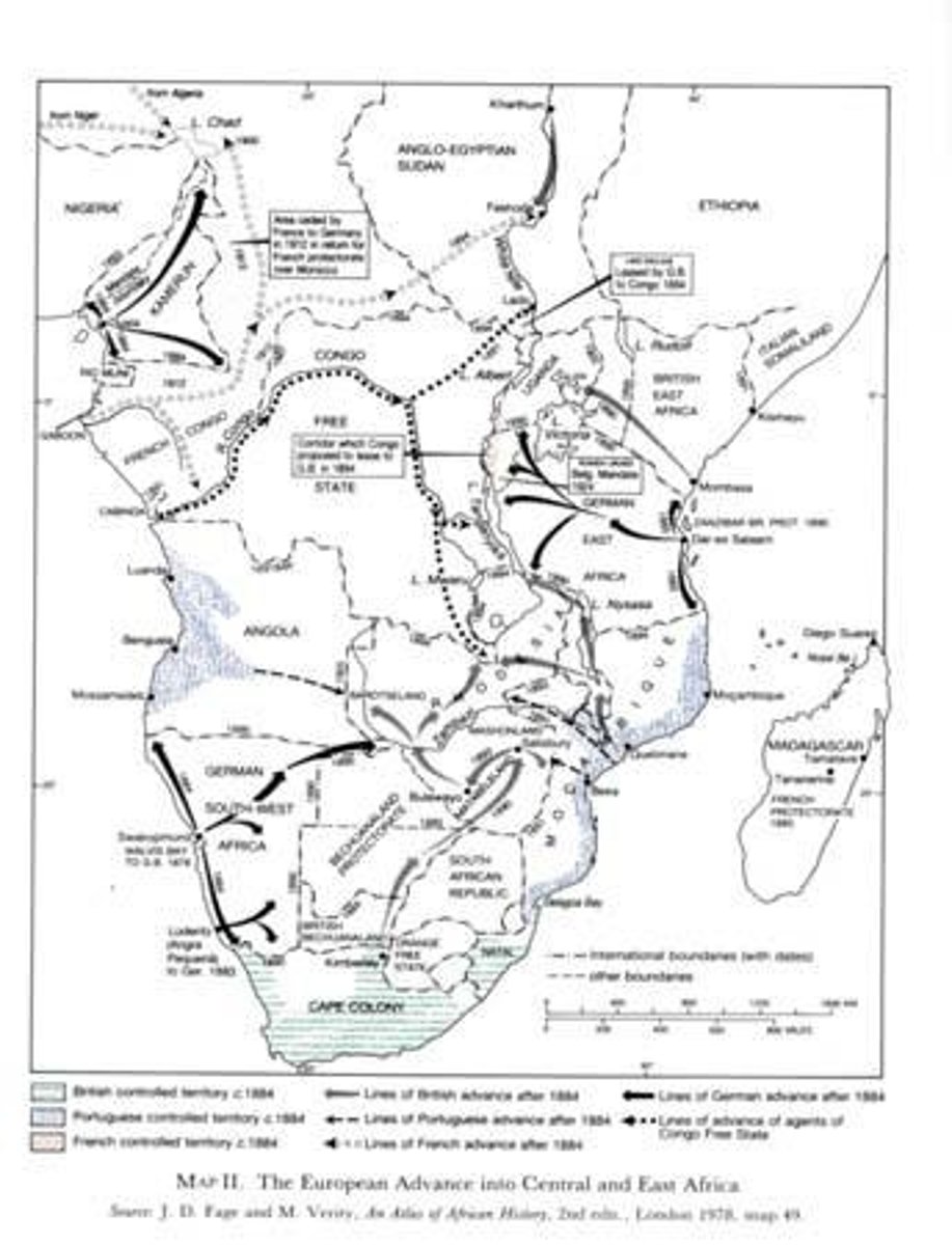<p>A meeting where leaders from 14 colonial powers divided Africa into 50 countries without considering ethnic groups.</p>