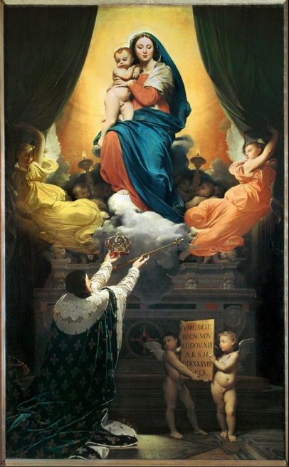<p>Ingres, The Vow of Louis XIII, 1824</p>