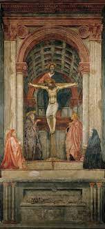 <p>Masaccio<br>The Trinity<br>Santa Maria Novella<br>Florence<br>1425-1428<br><span style="color: transparent">Fresco</span></p>