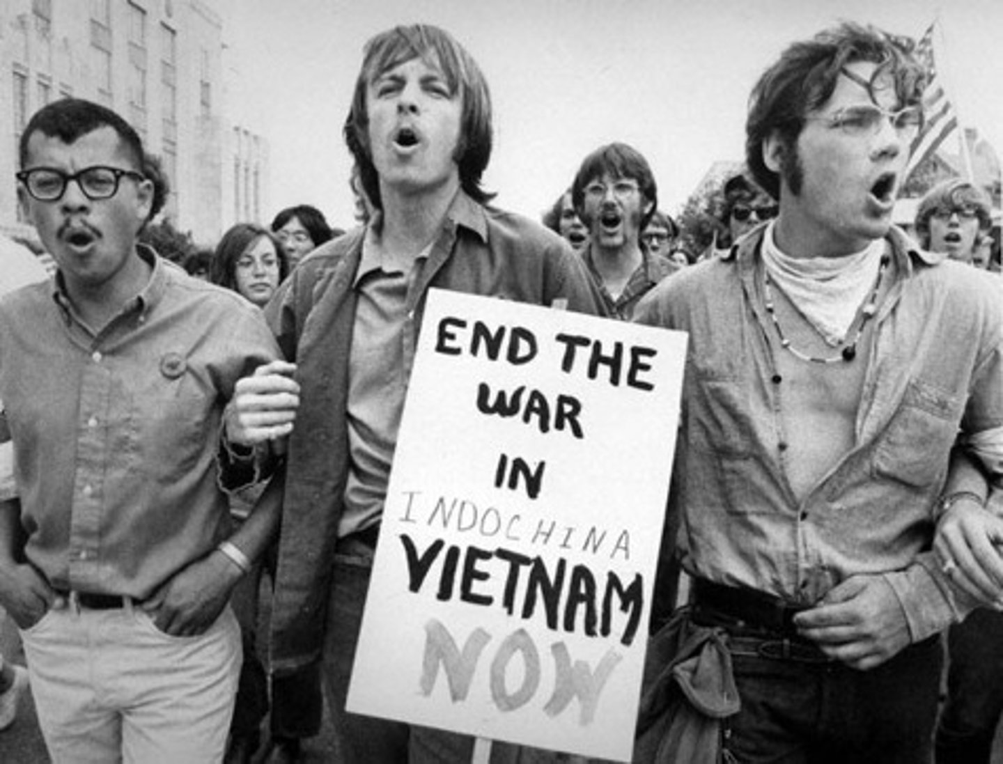 <p>Growing unhappiness with the U.S. involvement in Vietnam led to mass protests by young people</p>