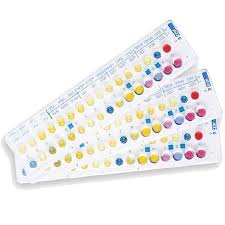 <ol><li><p>Use a small strips that has different substrates</p></li><li><p>The fungus will react to them producing products which give off color</p></li><li><p>The color combinations can identify the fungus</p></li></ol><p></p>
