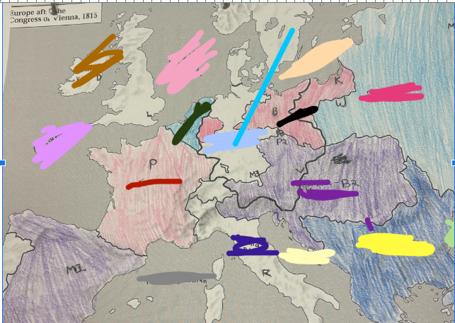 <p>Purple where M1 is </p>