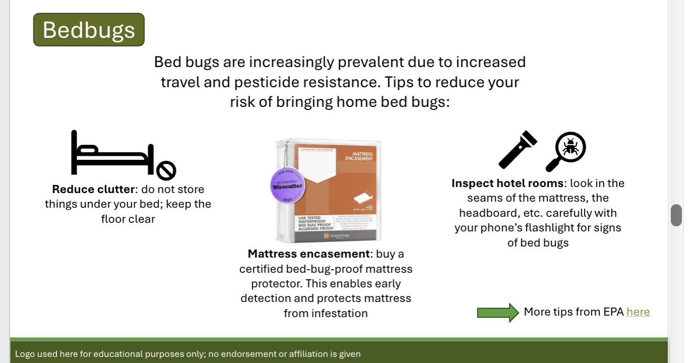 <p><span><span>Describe ways to prevent getting bed bugs and preventing mice in the home</span></span></p>