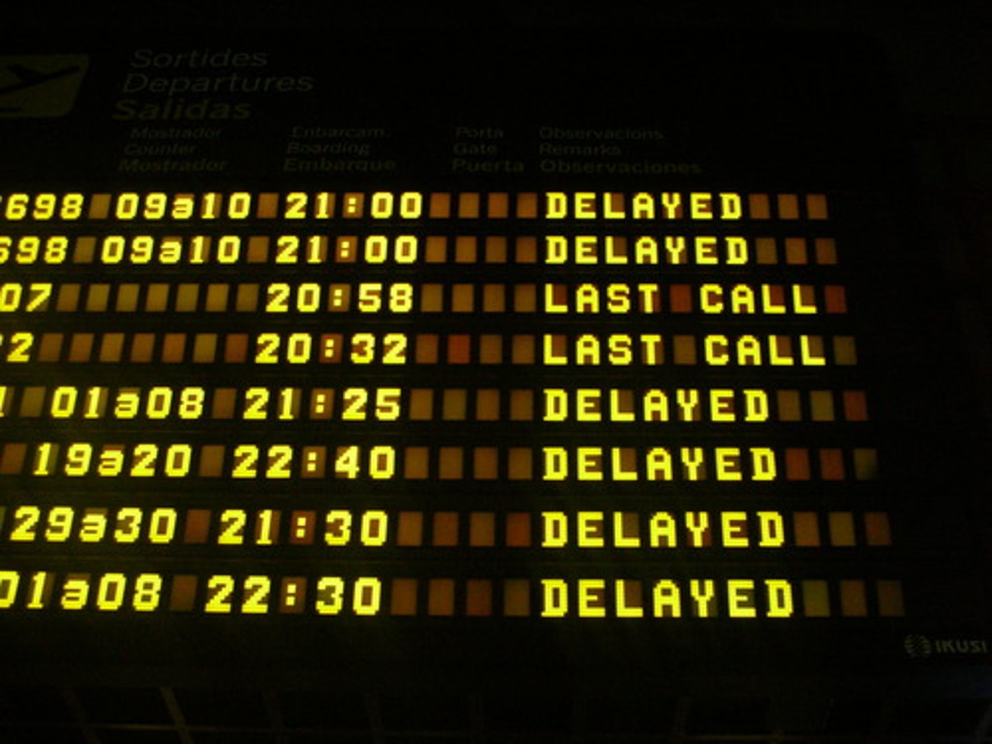 <p>a delay</p>