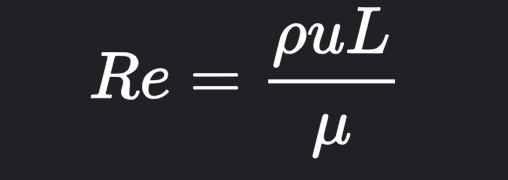 a dimensionless number used in fluid mechanics to indicate whether fluid flow past a body or in a duct is steady or turbulent.

Ratio of inertial forces to viscous forces

When calculating similitudes between a model and prototype the Reynolds number for each must be the same