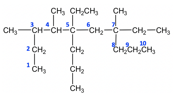 <p>Name this alkane.</p>