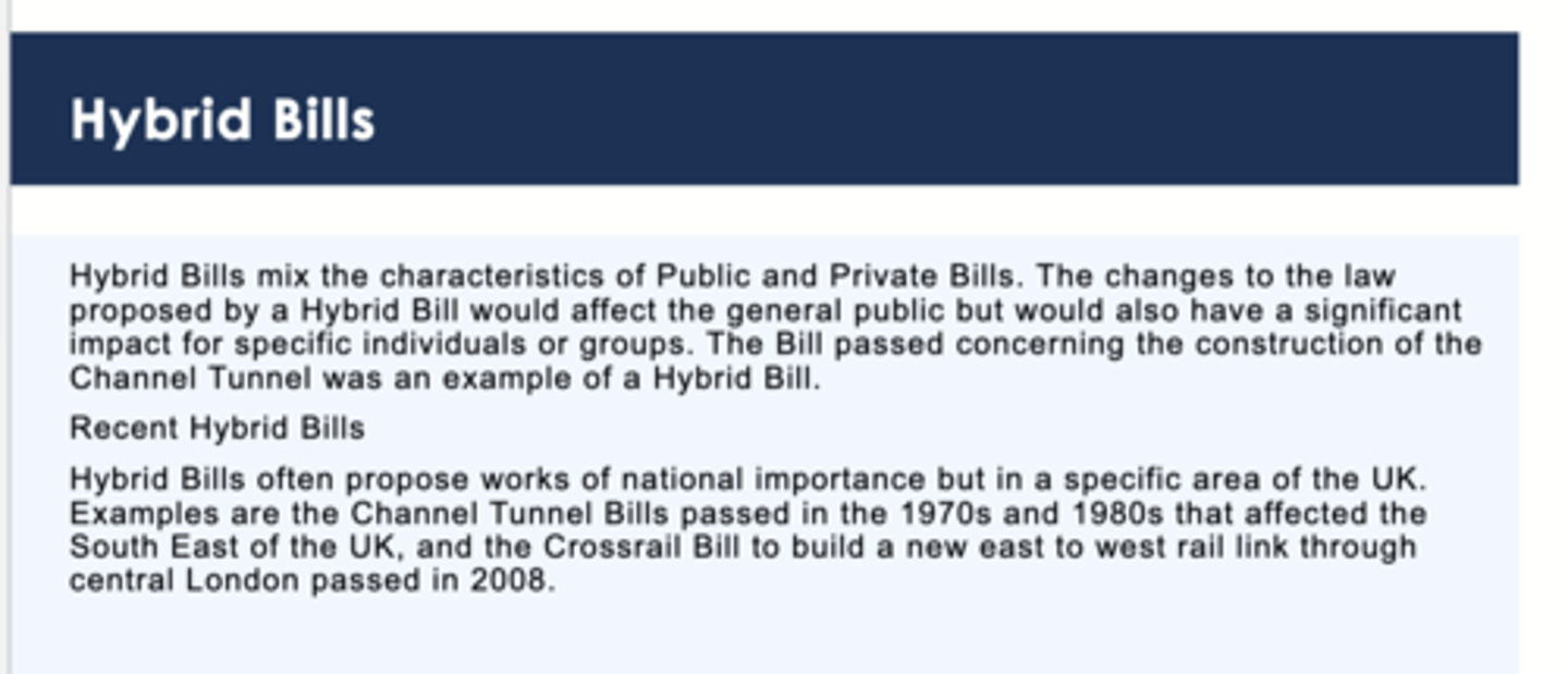 <p>Introduced by the Government, but don't affect everyone.</p>
