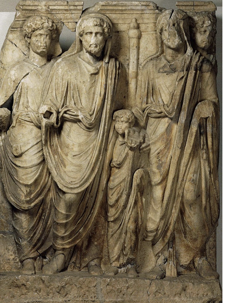 <p>Triple Adoption Scene, The Great Antonine Altar at</p>