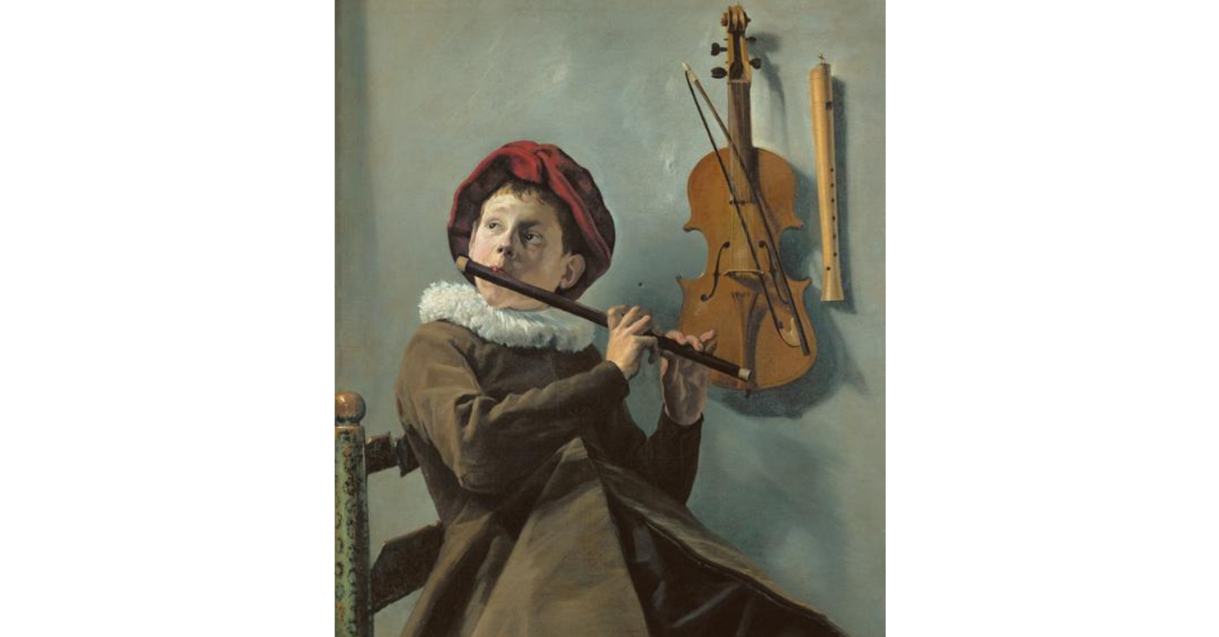 <p>Boy Playing a Flute</p>
