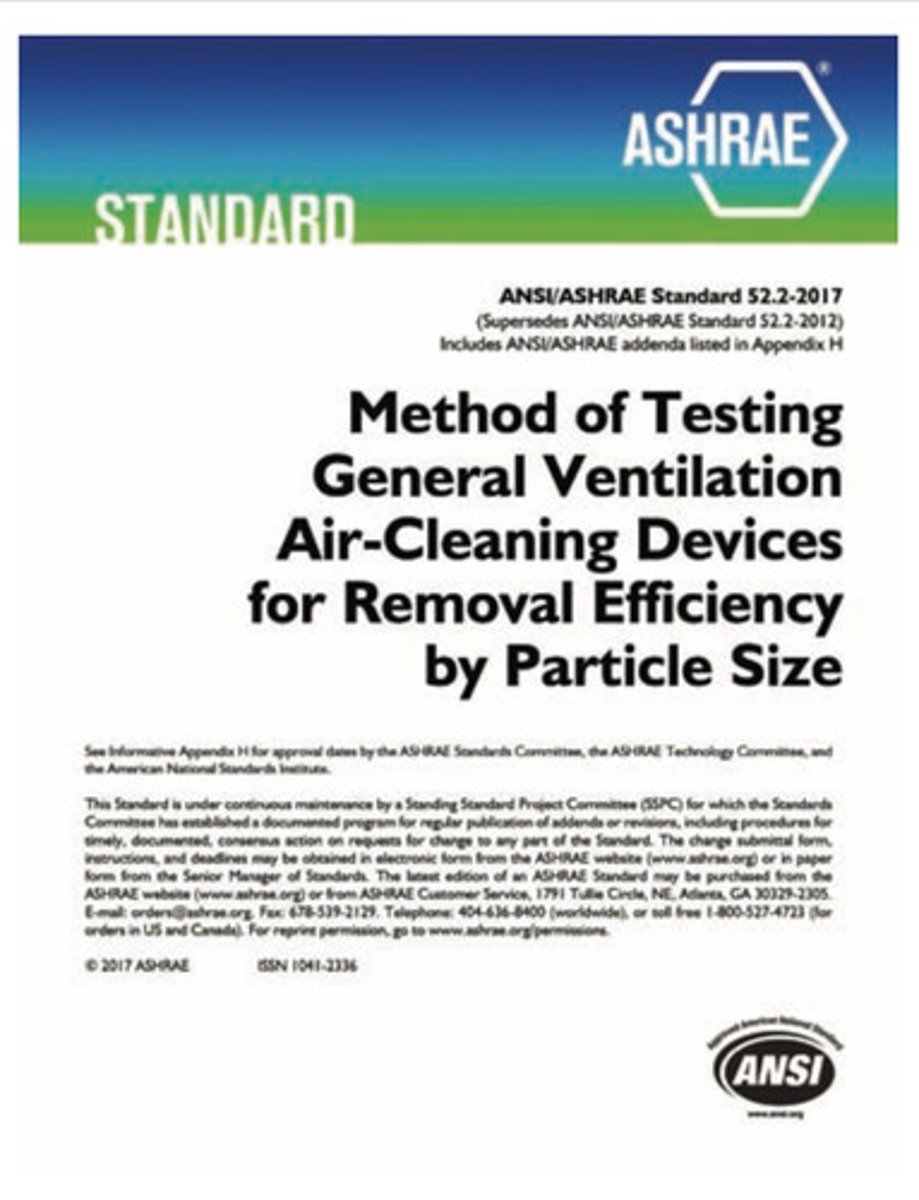 <p>Air filter standards</p>