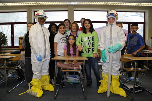 Specialized clothing or equipment that a person wears for protection against laboratory hazards, such as infectious materials and chemicals.