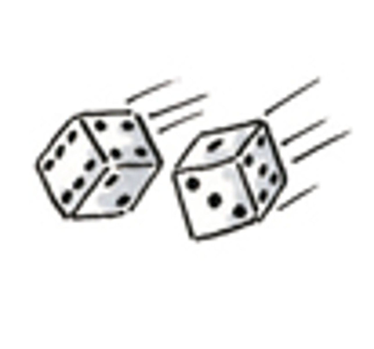 <p>to roll (the dice)</p>
