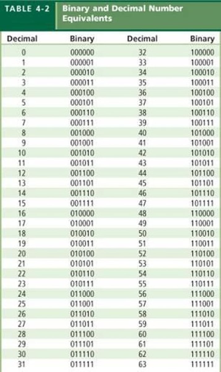 <p>Use digits 0 and 1 for data representation.</p>