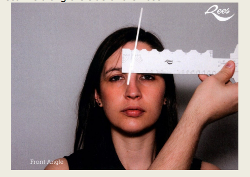 <p>Frontal Angle</p><ul><li><p>The ruler is held in the spectacle plane so that the short side of the metal rod is resting along the line of the nose where the bridge of the spectacles will sit. Ensure:</p><ul><li><p>The correct position at the top of the nose</p></li><li><p>The ruler is level</p></li><li><p>The correct line along the side of the nose</p></li></ul></li></ul><p>When measuring the frontal angle use the ______ of the metal rod to take the measurement.</p>