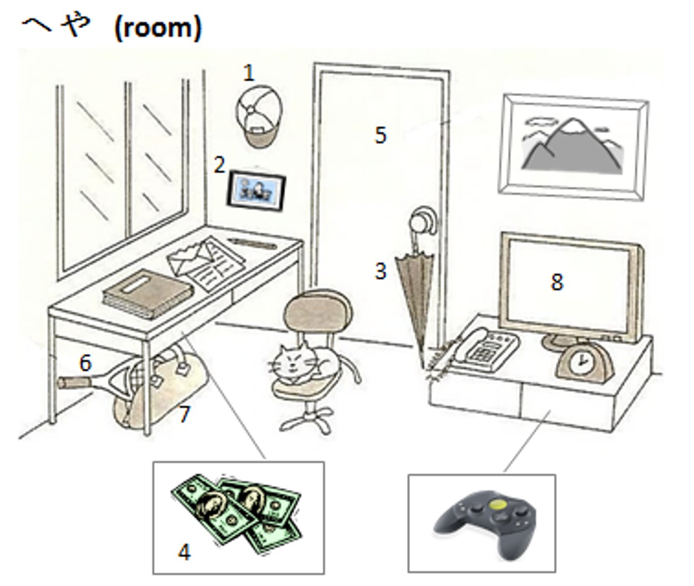 <p>to exist (inanimate)</p>