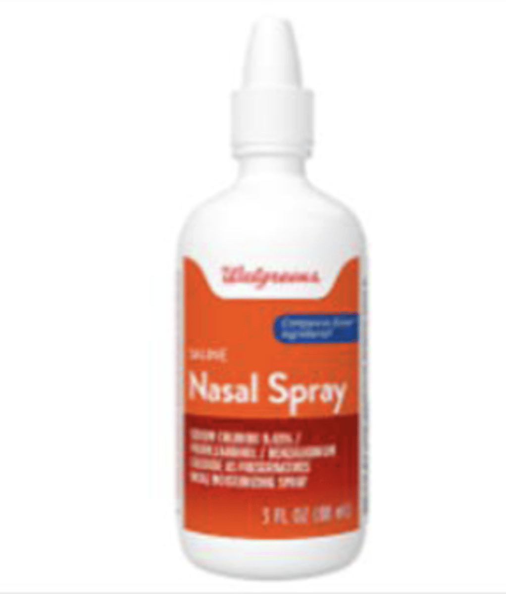 <p>- congestion, dryness</p><p>ex: Ayr, Ocean (sodium chloride 0.65%)</p>